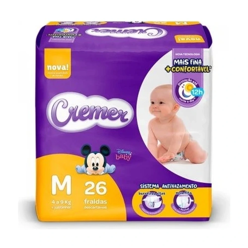 Fralda Cremer Magic Care M 26 Unidades