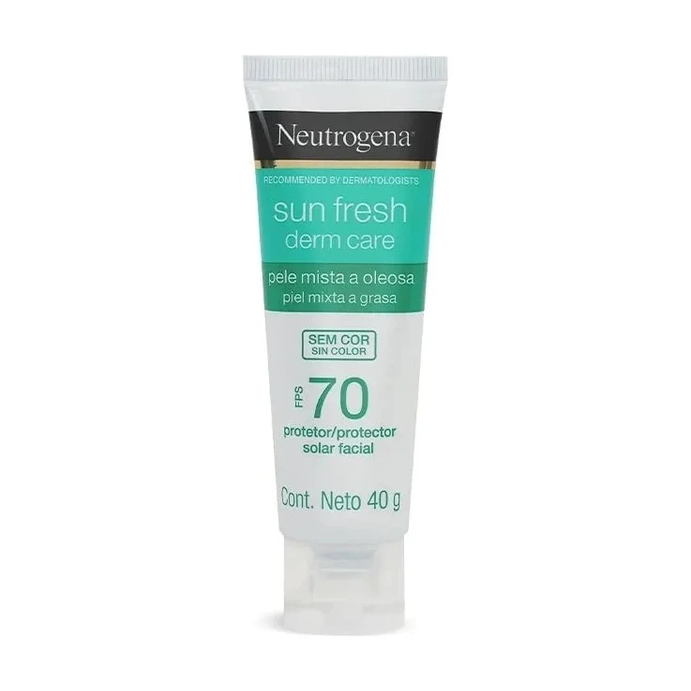 Protetor Solar Facial Neutrogena Sun Fresh Derm Care Fps70 40g Enter/