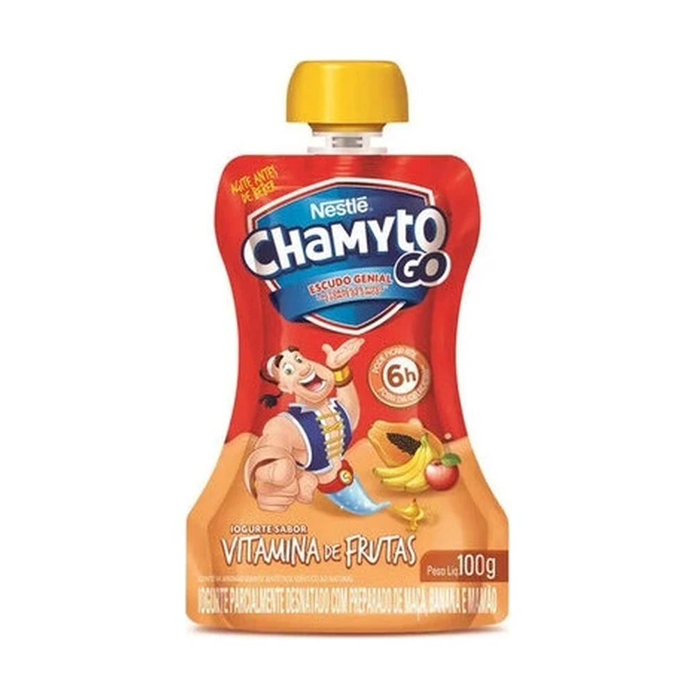 Nestlé Iogurte Parcialmente Desnatado Vitamina De Frutas Chamyto Go Squeeze 100g