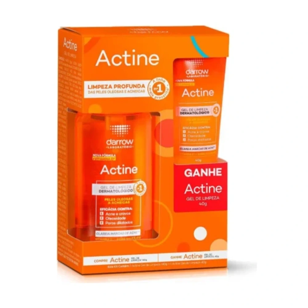 Kit Actine Darrow Gel de Limpeza 140g + Gel de Limpeza 40g