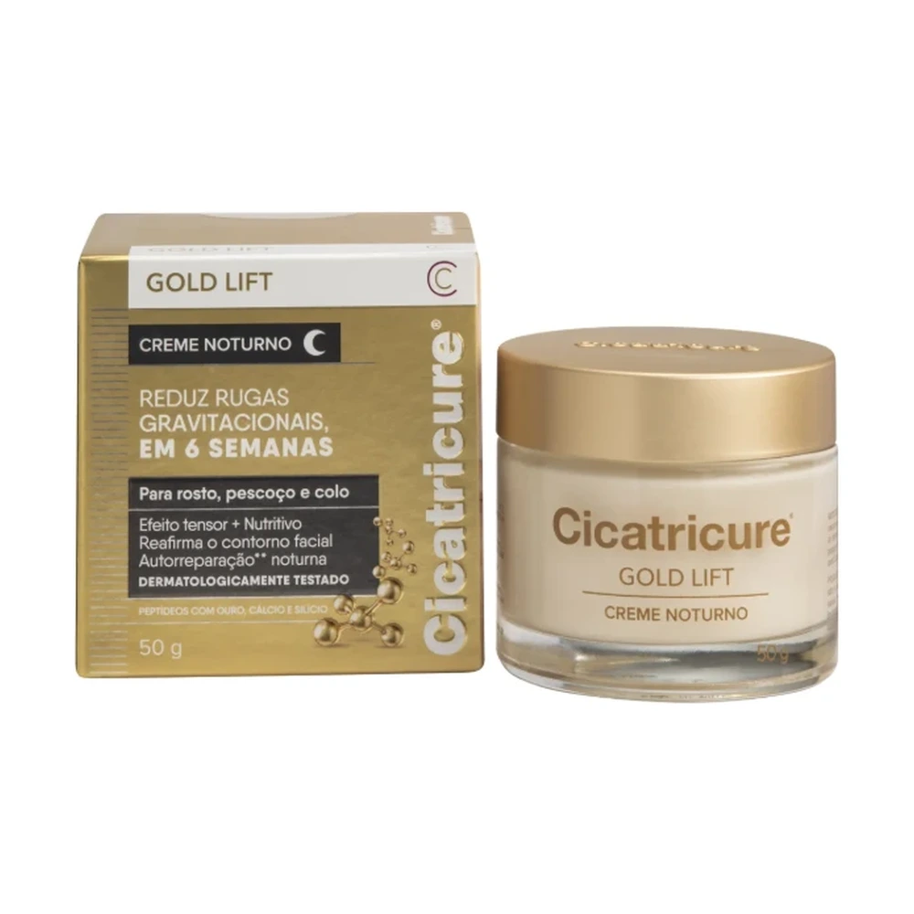 Creme Rejuvenescedor Facial Cicatricure Gold Lift Noturno 50g