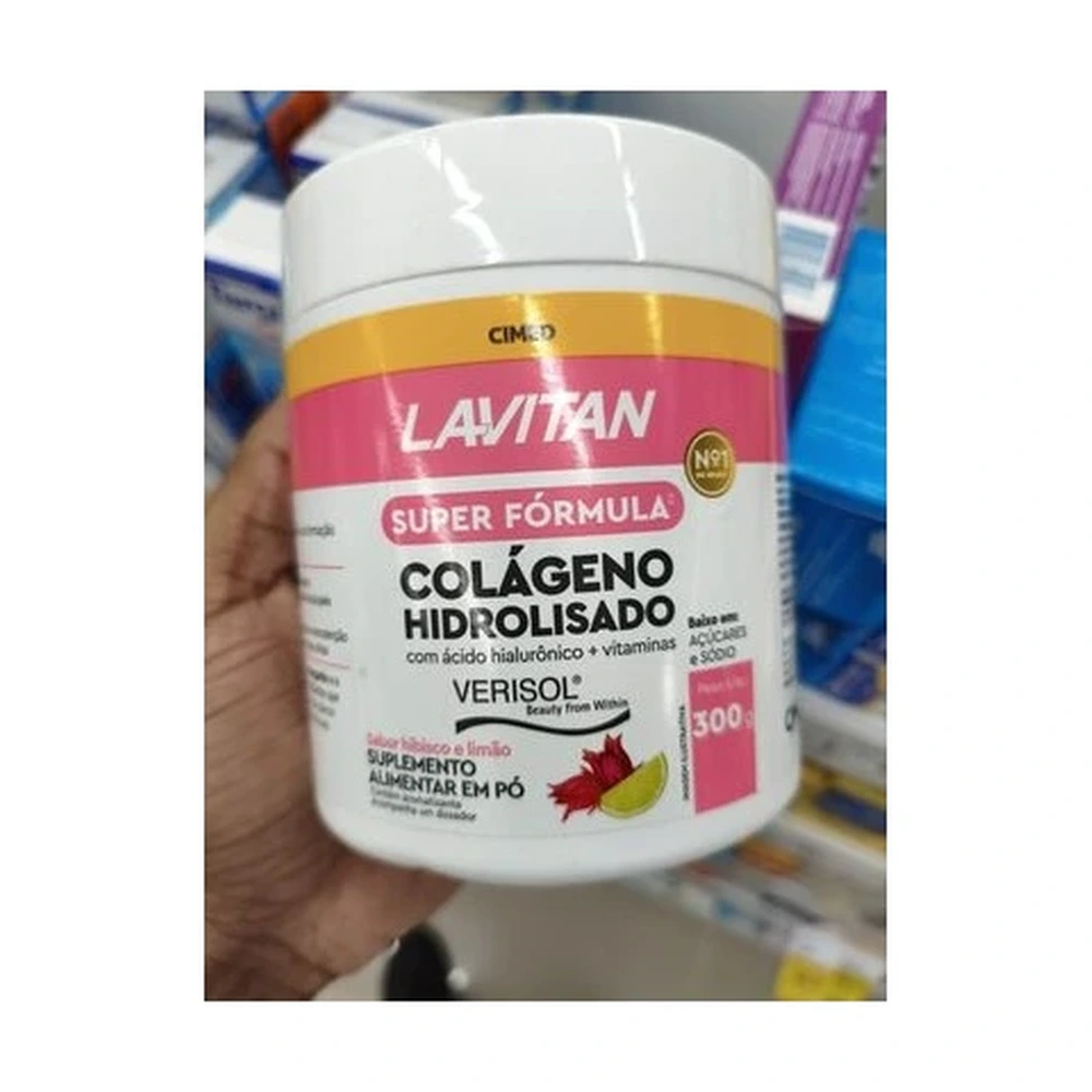 Colágeno Hidrosilado Lavitan Morango 300g