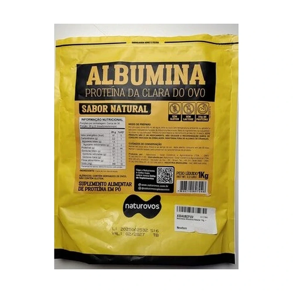 Naturovos Albumina Proteína da Clara do Ovo