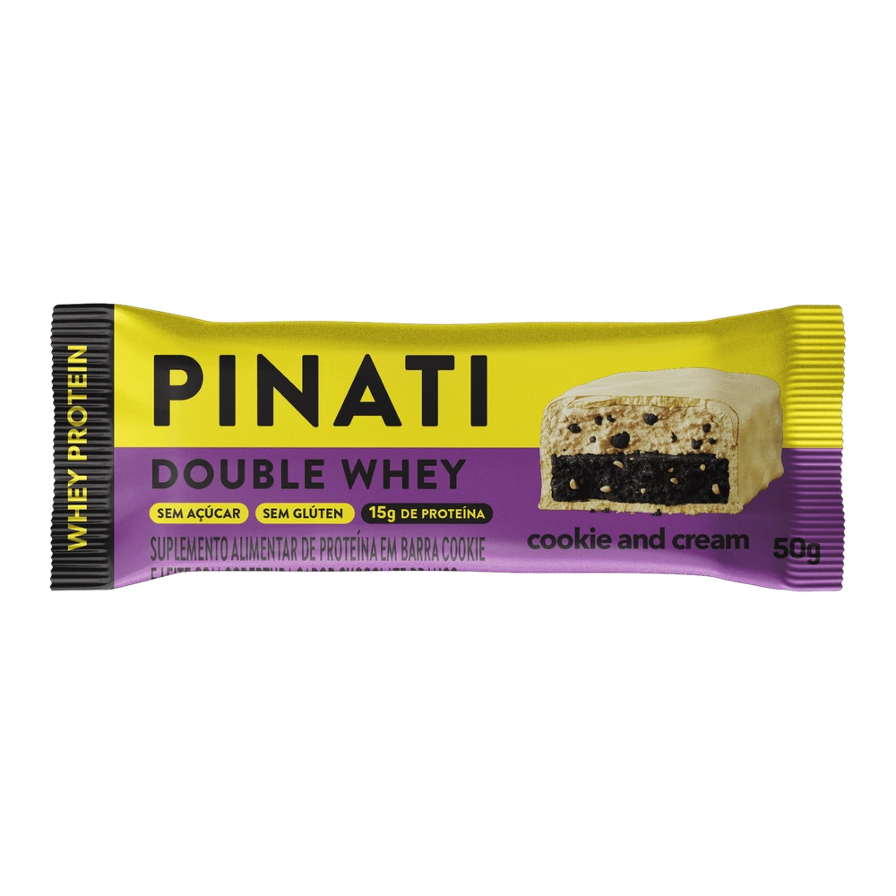 Barra Pinati Double Whey 50gr Cookie And Cream