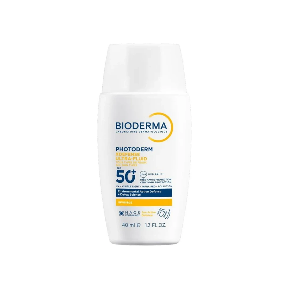 Protetor Solar Facial Bioderma Photoderm XDefense Ultra-Fluid Sem Cor FPS50+ 40 ml