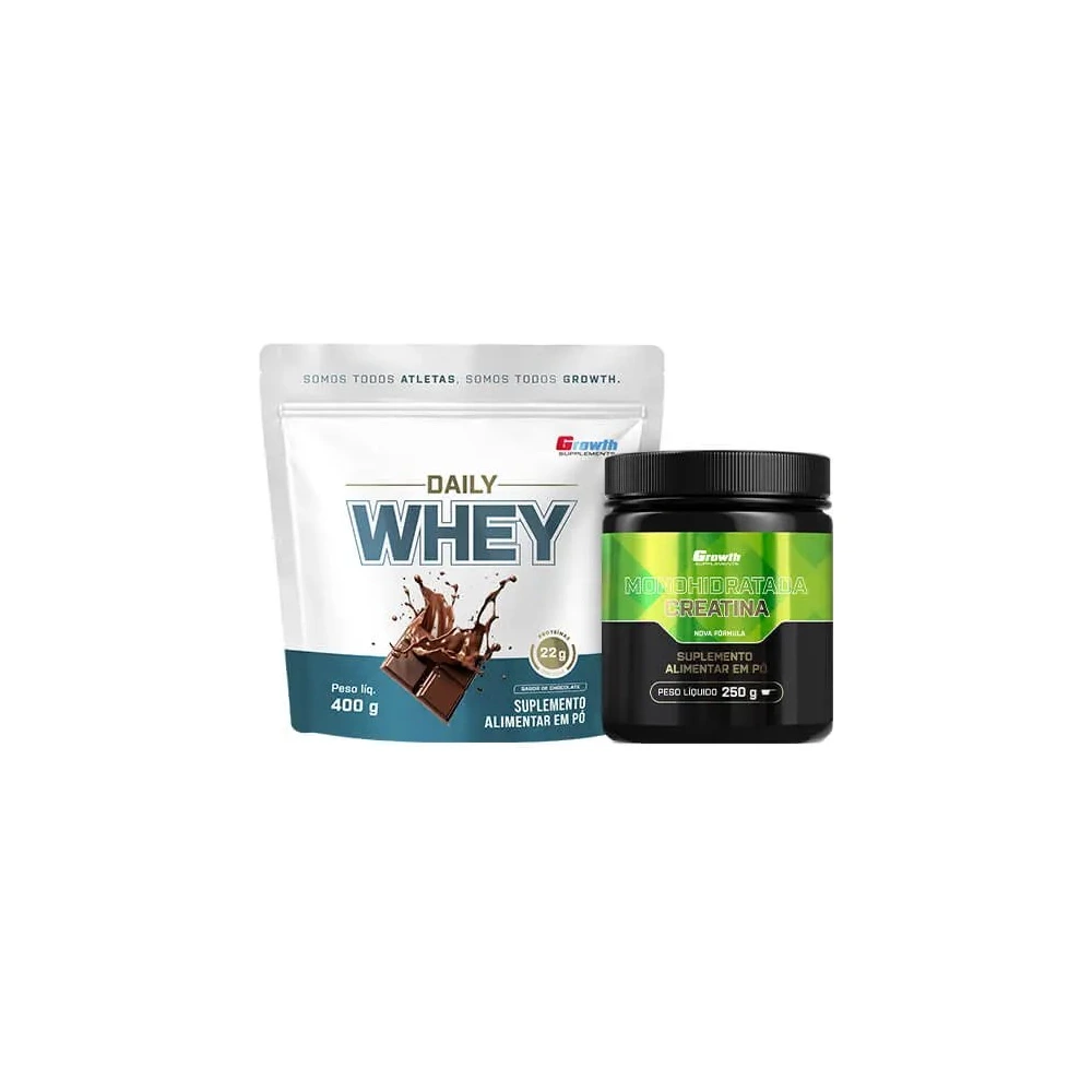 Kit Daily Whey 400g e Creatina Monohidratada 250g