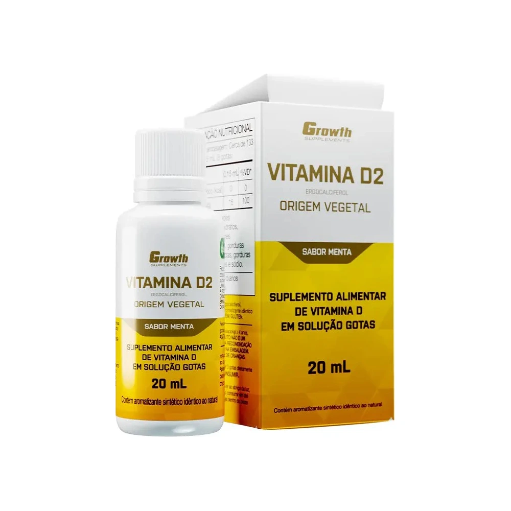 Vitamina D2 Vegano 20Ml Sabor Menta