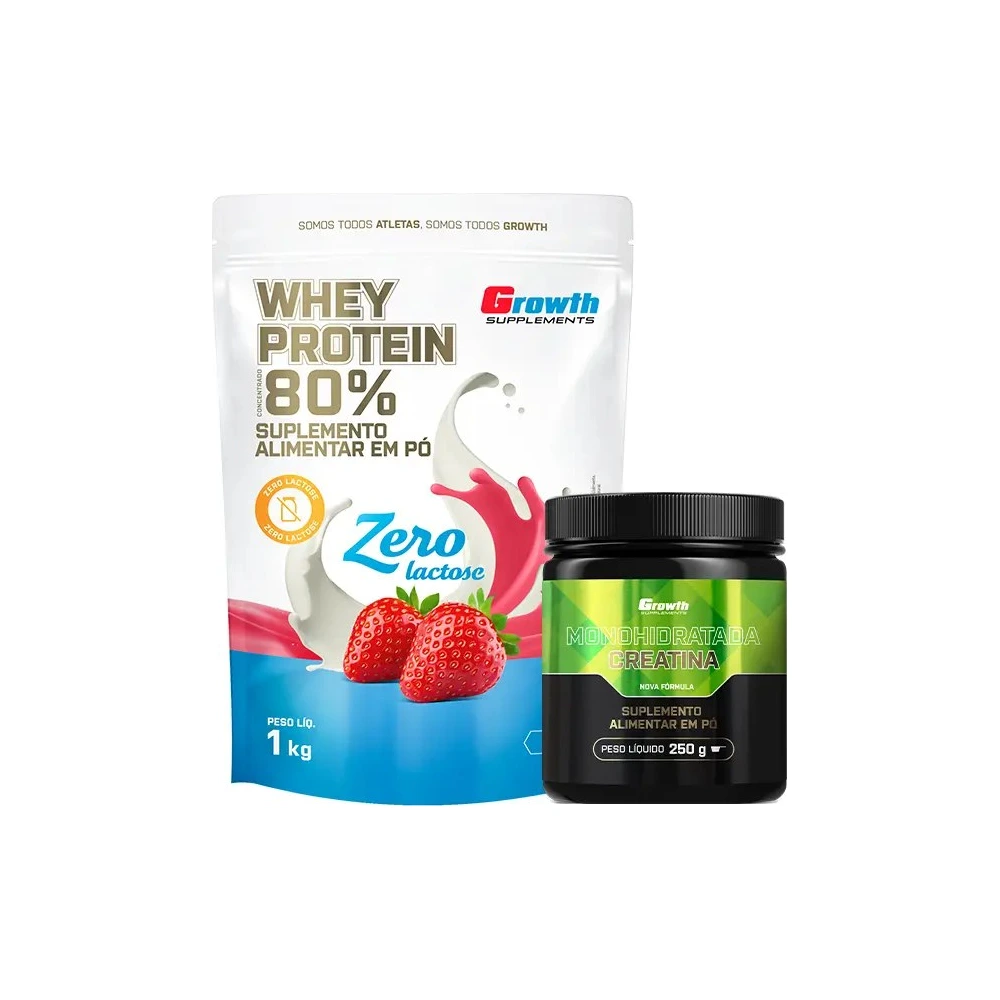 Kit Whey Protein Concentrado Zero + Creatina Monohidratada 250g