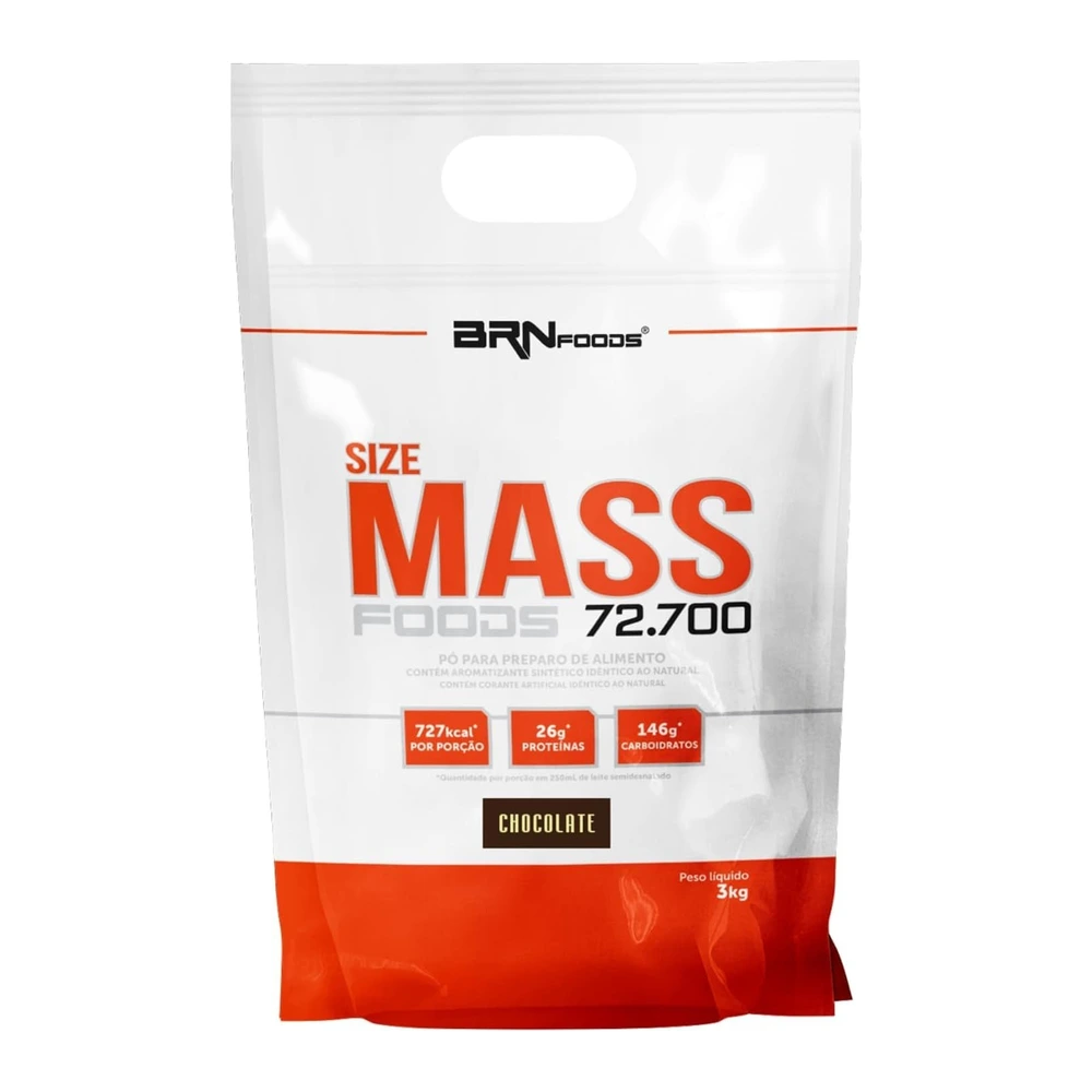 Hipercalórico Size Mass Foods 72.700 Chocolate 3kg – BRN Foods