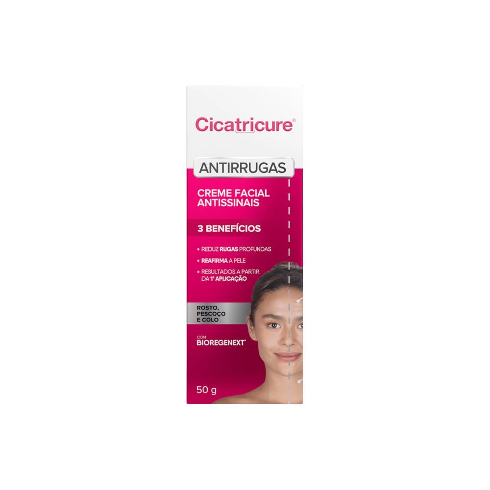 Creme Facial Cicatricure Antissinais e Antirrugas 50g