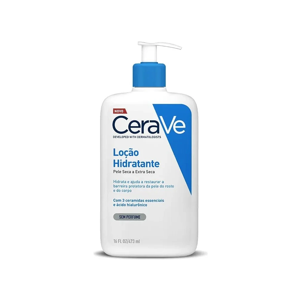 Loção Hidratante Corporal Cerave Pele Seca Ácido Hialurônico Ceramidas 473ml