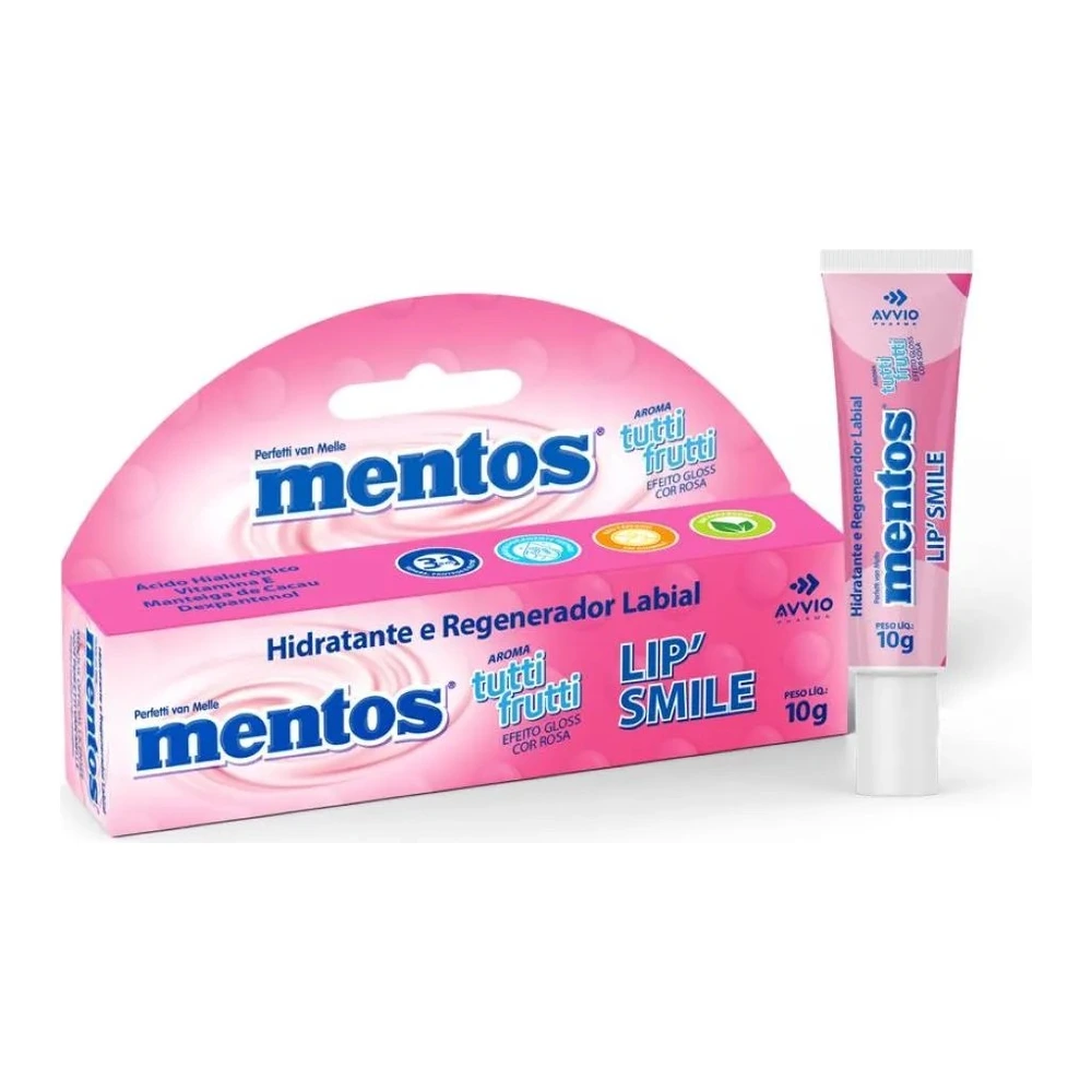 Hidratante Labial Mentos Lip Smile Tutti Frutti 10gr