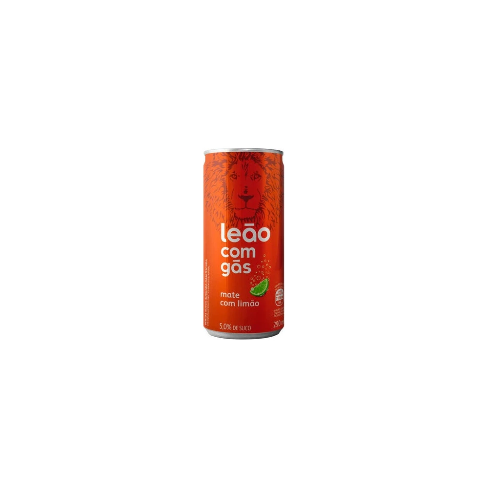 MATTE LEAO Chá Mate Com Gás Limão Leão Lata 290ml