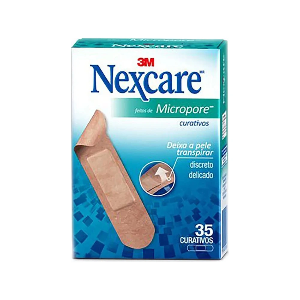 Curativos 3m Nexcare Micropore Com 35 Unidades