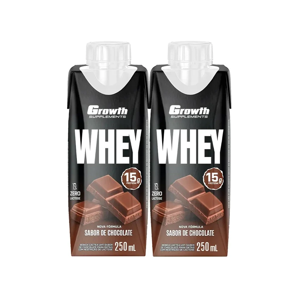Kit 2x Bebida Láctea Chocolate - Growth Supplements