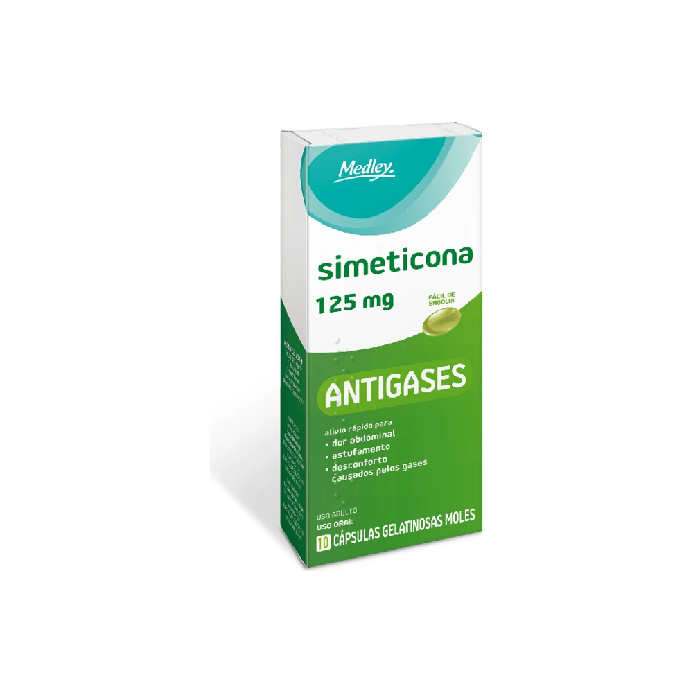 Simeticona Medley 125mg Com 10 Cápsulas