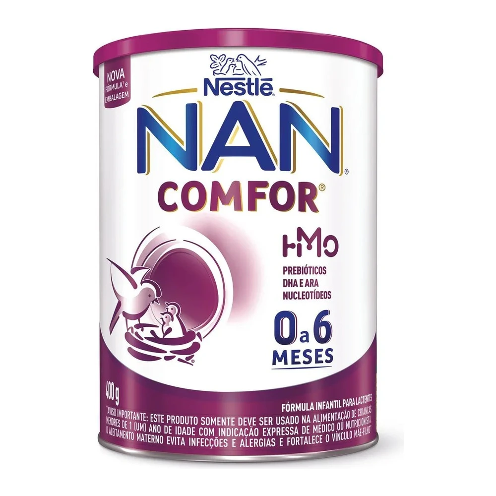 Fórmula Infantil Nan Comfor Hmo 0 A 6 Meses 400g