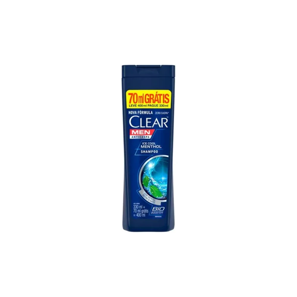 Clear Men Shampoo Anticaspa Ice Cool Menthol 400ml