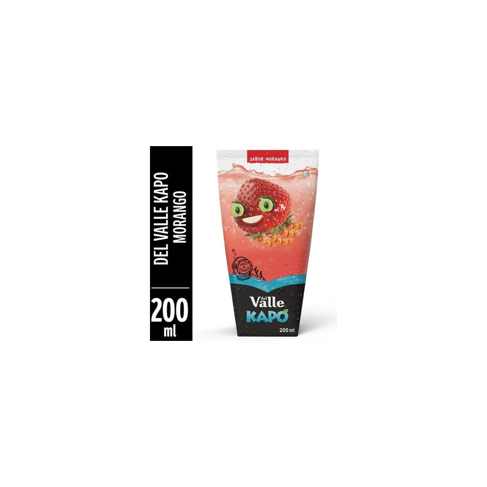 Refresco Adoçado Morango Del Valle Kapo Caixa 200ml