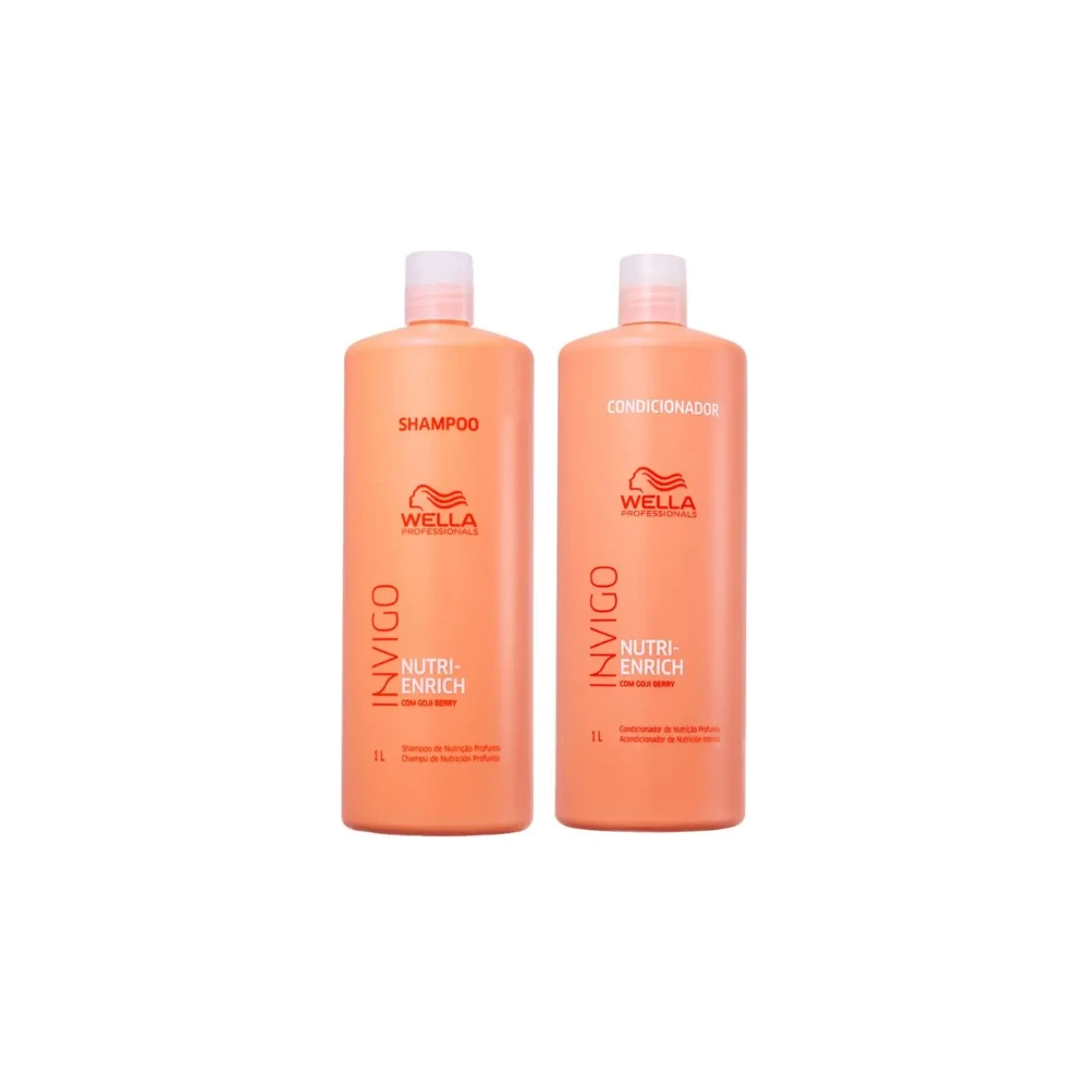 Kit Wella Professionals Invigo Nutri Enrich – Shampoo 1000ml + Condicionador 1000ml