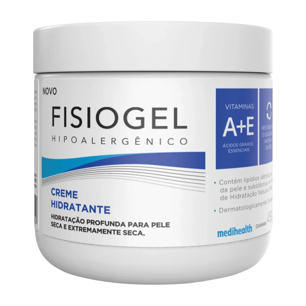 Creme Hidratante Corporal Fisiogel Hipoalergênico 450g