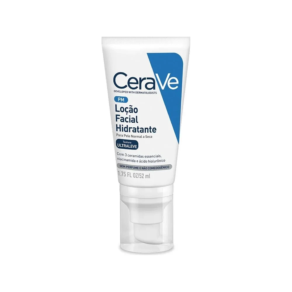 Loção Hidratante Facial Cerave Pele Normal A Seca Ácido Hialurônico Niacinamida 52ml
