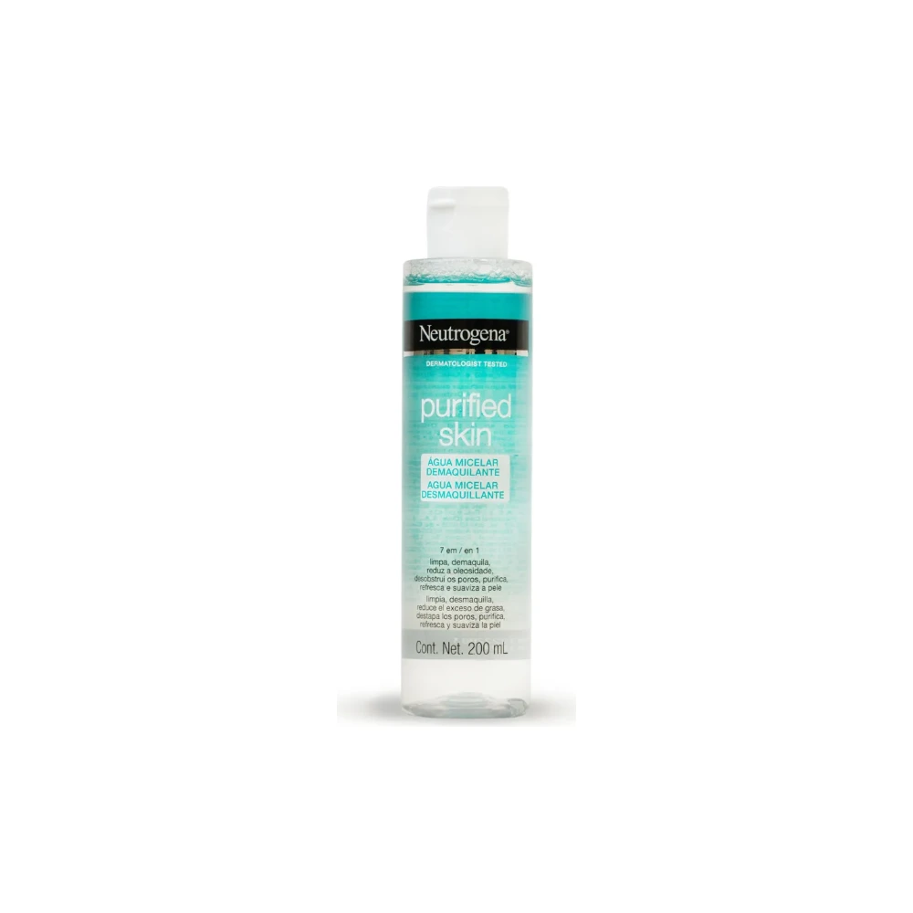 Água Micelar Neutrogena Purified Skin 7 em 1 Demaquilante 200ml