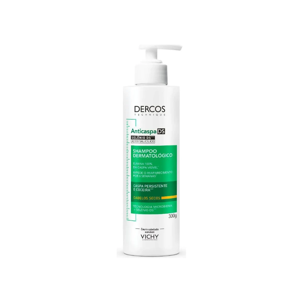 Shampoo Anticaspa Vichy Dercos DS Cabelos Normais a Oleosos 300g